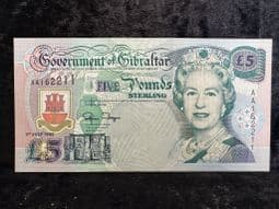 Gibraltar, Five Pounds 1995 (Tariq ibn Ziyad), EF, BKN2086