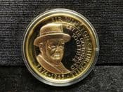 Gibraltar, Gold Plated 2015 £2 Coin (Churchill), no COA, OS1654
