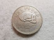 Gibraltar, One Pound 2009 (Neanderthal Skull), F, CS10906