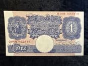 Great Britain, £1, Peppiatt 1940 (O68H), AUNC, BKN2569