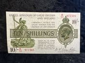 Great Britain, 10 Shillings, Fisher, 2nd Issue 1922 (K55), VF, BKN2579