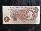 Great Britain, 10 Shillings, JS Fforde 1966-70 (68Z), EF, BKN2092