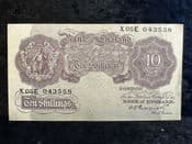 Great Britain, 10 Shillings Mauve, Peppiatt 1940 (X05E, Last Series), F, BKN2581