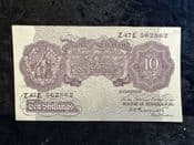 Great Britain, 10 Shillings Mauve, Peppiatt 1940 (Z47E, Last Series)), VF, BKN2584