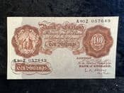 Great Britain, 10 Shillings, O'Brien 1955 (A80Z), EF, BKN2585