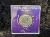 Great Britain, 1973 50p Coin (EEC), AUNC in Case, OS882