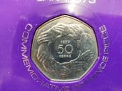 Great Britain, 1973 50p Coin (EEC), in Case, AUNC, OS1401