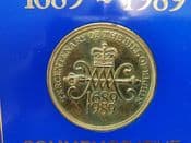 Great Britain, 1989 £2 Coin (Bill of Rights), in Case, OS1425