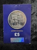 Great Britain, 1996 Queen's 70th Birthday 5 Pound Coin, Unc in CC Card, CK088