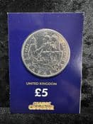 Great Britain, 2005 Battle of Trafalgar 5 Pound Coin, CC Card, CK046