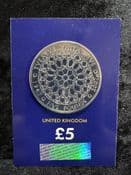 Great Britain, 2007 Diamond Wedding Anniversary 5 Pound Coin, Unc in CC Card, CK003