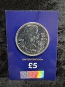 Great Britain, 2012 Diamond Jubilee 5 Pound Coin, Unc in CC Card, CK004