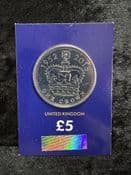 Great Britain, 2015 Longest Reigning Monarch 5 Pound Coin, Unc in CC Card, CK009
