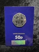 Great Britain, 2016 Battle of Hastings 50p Coin , Unc in Card, CK187