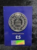 Great Britain, 2017 Centenary of the House of Windsor 5 Pound Coin, Unc in CC Card, CK021