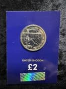 Great Britain, 2017 First World War Aviation 2 Pound Coin , Unc in Card, CK143