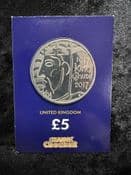 Great Britain, 2017 King Canunte 5 Pound Coin, Unc in CC Card, CK056