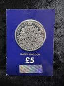 Great Britain, 2017 The Christmas Tree 5 Pound Coin, Unc in CC Card, CK059