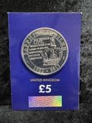 Great Britain, 2017 The Sapphire Jubilee 5 Pound Coin, Unc in CC Card, CK025