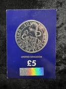 Great Britain, 2017 The Unicorn of Scotland 5 Pound Coin, Unc in CC Card, CK076