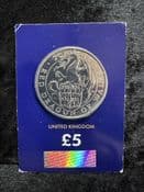 Great Britain, 2018 The Red Dragon of Wales 5 Pound Coin, Unc in CC Card, CK028
