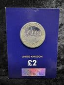 Great Britain, 2019 D-Day Landings 2 Pound Coin , Unc in Card, CK156