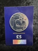 Great Britain, 2019 The Crown Jewels 5 Pound Coin, Unc in CC Card, CK071