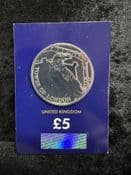 Great Britain, 2019 The Legend of the Ravens 5 Pound Coin, Unc in CC Card, CK066