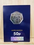 Great Britain, 2020 50 Pence (Withdrawal from EU), BUNC Carded, OS444