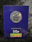 Great Britain, 2020 Hylaeosaurus 50p Coin , Unc in Card, CK229