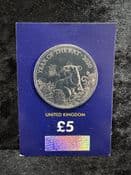 Great Britain, 2020 Lunar Year of the Rat 5 Pound Coin, Unc in CC Card, CK006
