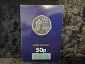 Great Britain, 2022 50p (Kanga & Roo), Unc in CC Card, OS846