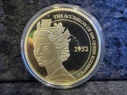 Great Britain, Gold Plated QEII Diamond Jubilee Medal 2012, No COA, OS633