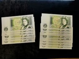 Great Britain, One Pound DHF Somerset 1981-84 (BN17, Consecutive Run of 16), AUNC, BKN1589