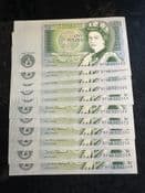 Great Britain, One Pound, Somerset 1981-84 (BY44, Consec Run of 11), EF+, BKN2439