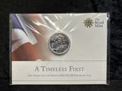 Great Britain, Silver (.999), 2013 1/2 oz £20 Coin (St George & the Dragon), Unc in Pack, BC5362