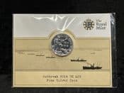 Great Britain, Silver (.999), 2014 1/2 oz £20 Coin (WW1, Outbreak), Unc in Pack, BC5107