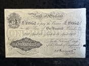 Great Britain, White £100, Peppiatt 1937 (55/O), Ext Rare, VF, BKN2689