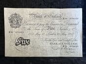 Great Britain, White £5, Beale 1952 (X76), VF, BKN2668