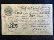 Great Britain, White £5, Nairne, Liverpool 1914 (37/T), GF, BKN2692