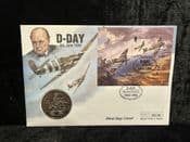 Guernsey, 1994 Stamp & £2 Coin Cover (D-Day Anniversary), BC2965
