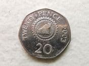 Guernsey, 20 Pence 2003, VF, CS10581