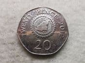 Guernsey, 20 Pence 2012, VF, CS11886