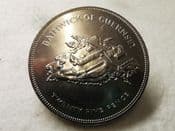 Guernsey, 25 Pence 1977 (QEII Silver Jubilee), AUNC, CS9345
