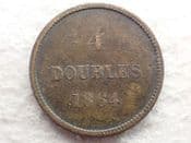 Guernsey, 4 Doubles 1864, Fair, CS13049