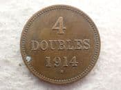 Guernsey, 4 Doubles 1914 H, F, CS12795