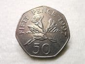 Guernsey, 50 Pence 1997, VF, CS7956