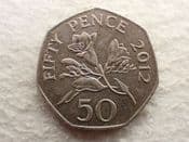 Guernsey, 50 Pence 2012, VF, CS12980