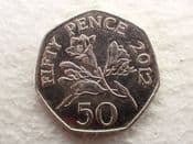 Guernsey, 50 Pence 2012, VF, CS12993