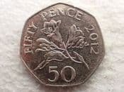 Guernsey, 50 Pence 2012, VF, CS12995
